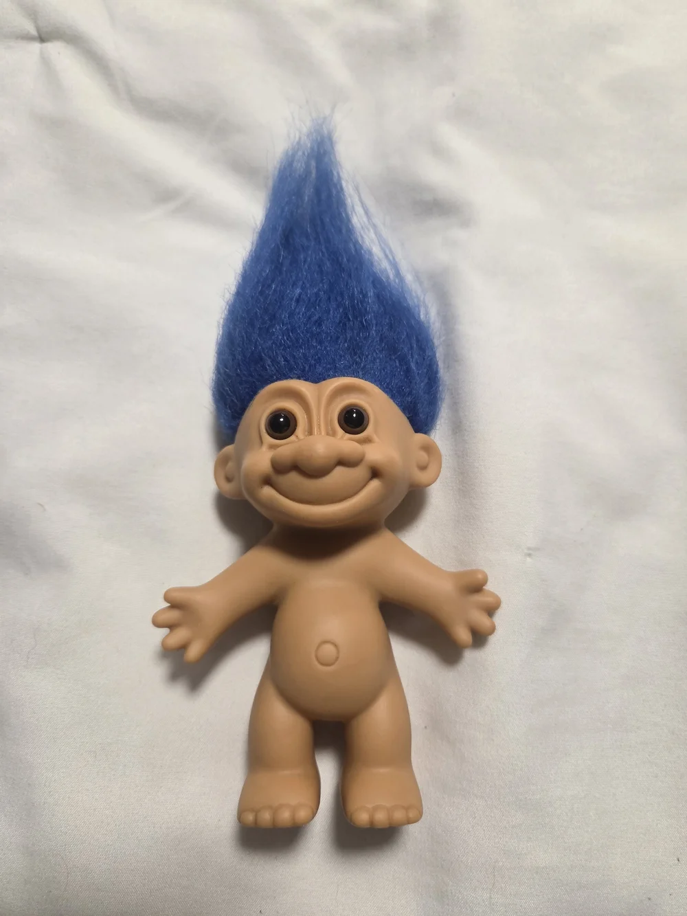 Blue Hair Lil' Slugger Troll Doll